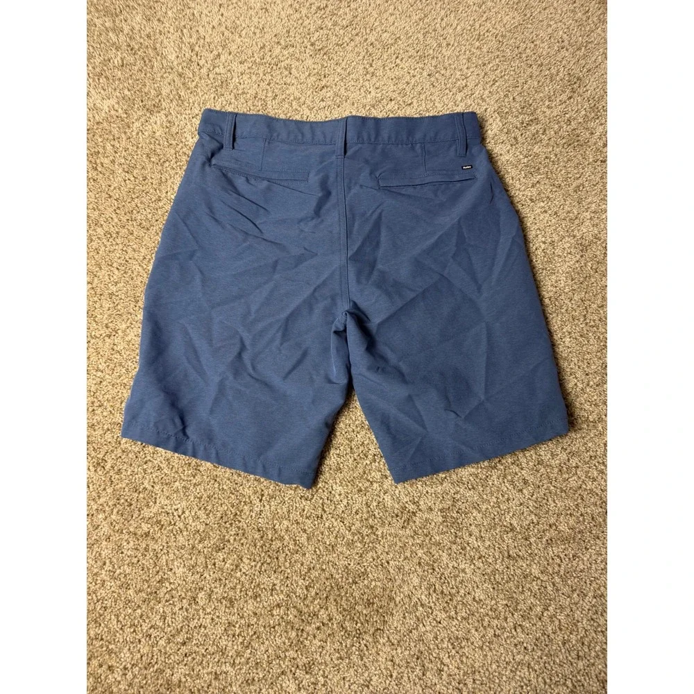 Hurley Mens Dri-FIT Hybrid Walk Shorts Blue Size 32 Heathered Boardshorts